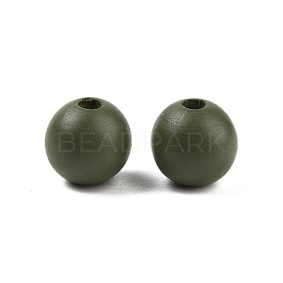 Wood European Beads WOOD-M014-01G-1