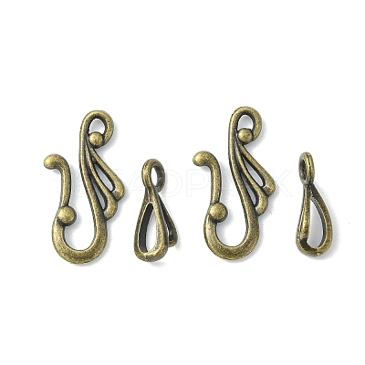 Tibetan Style Hook and Eye Clasps LS-MLF1157Y-NF-1
