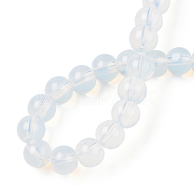 Transparent Glass Beads Strands GLAA-T032-T6mm-14-1