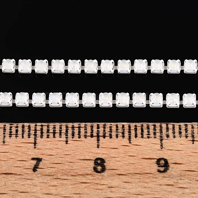 Iron Rhinestone Glass Cup Chain CH-U001-01K-1