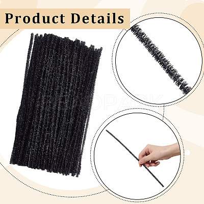 100Pcs DIY Iron & Plush Sticks FIND-CY0002-24A-1