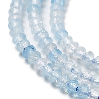 Natural Aquamarine Beads Strands G-J400-B01-01-1