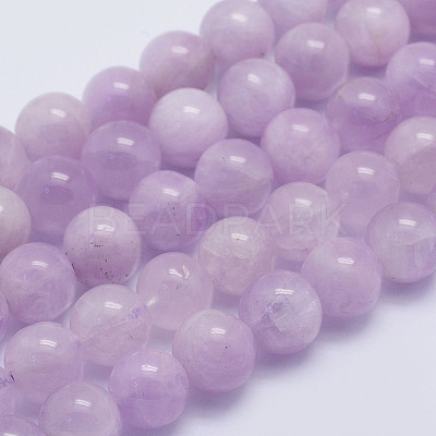 Natural Kunzite Beads Strands G-L478-14-8mm-1