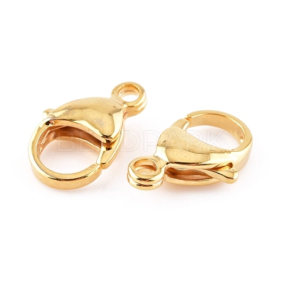 304 Stainless Steel Lobster Claw Clasps X-STAS-AB16-G-1