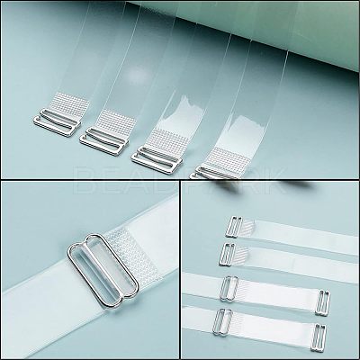 180Pcs 3 Styles Zinc Alloy Slider Buckles IFIN-NB0001-36-1