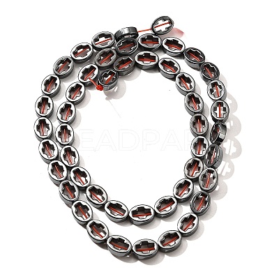 Electroplated Synthetic Non-magnetic Hematite Beads Strands G-L613-Z01-01M-1