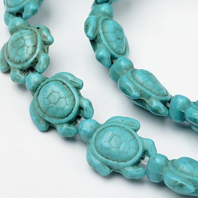 Dyed Synthetic Turquoise Bead Strands X-G-M152-10-B-1
