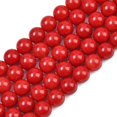 Dyed Natural White Jade Beads Strands GG-CBAD029-A09-10mm-1