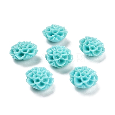 Synthetic Coral 3D Flower Rose Beads CORA-L046-A06-1