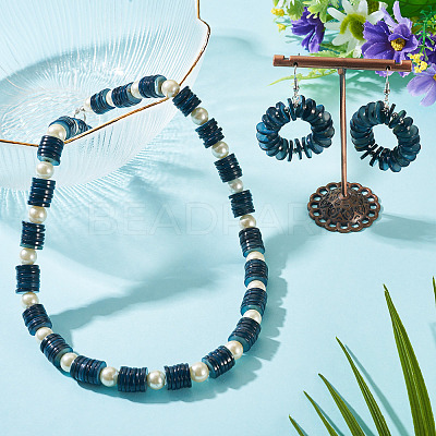 1 Strand Natural Freshwater Shell Beads Strands SHEL-TA0001-35E-1