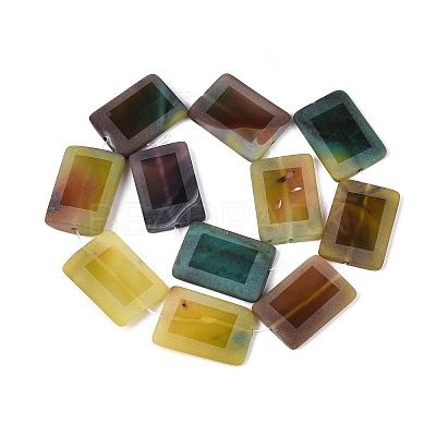 Dyed Natural Agate Beads Strands G-T144-25B-04-1