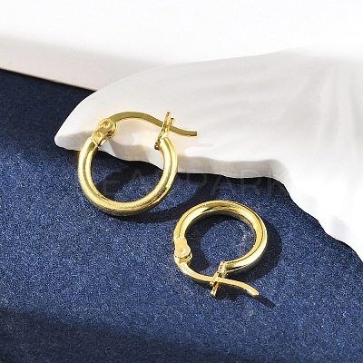 925 Sterling Silver Hoop Earrings STER-P047-13A-G-1