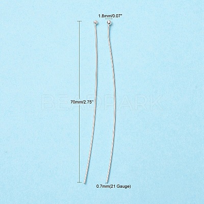 100Pcs Brass Ball Head Pins KK-YW0002-42S-1