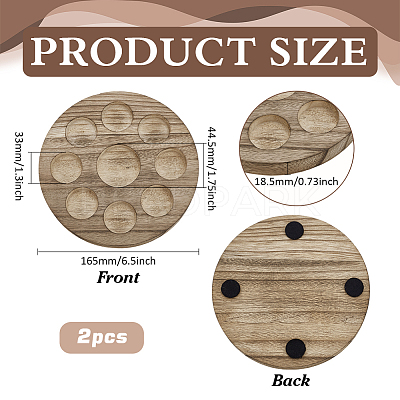 Wood Essential Oil Bottle Holder WOOD-WH0064-02-1