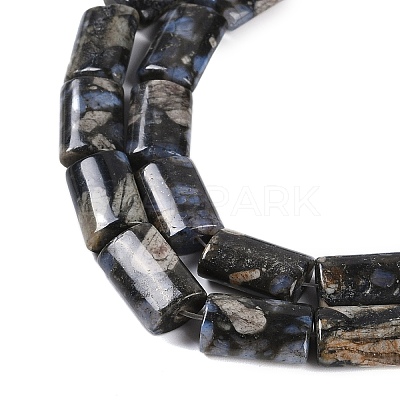 Natural Glaucophane Beads Strands G-C141-G01-01-1