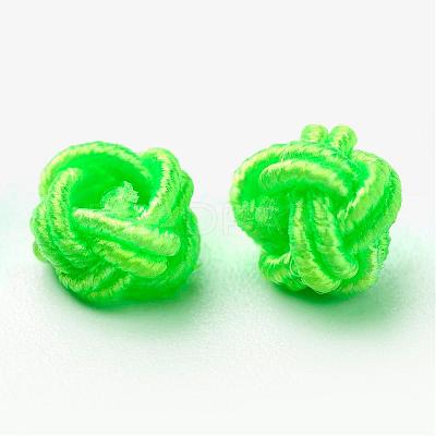 Polyester Weave Beads WOVE-N002-M-1
