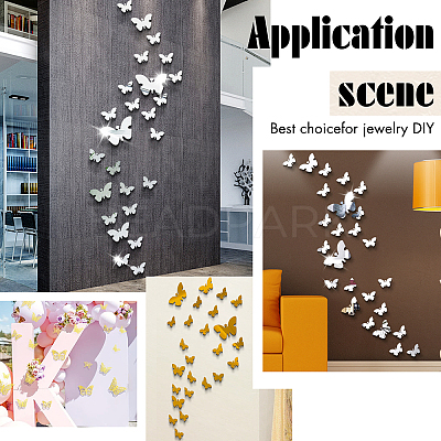 8 Sets 8 Styles Paper Wall Stickers DIY-CA0002-33-1