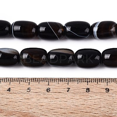 Natural Agate Beads Strands G-N356-02B-01-1
