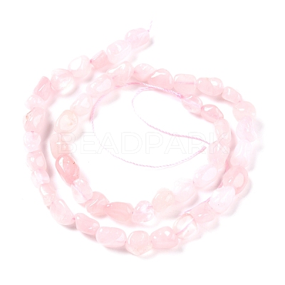 Natural Madagascar Rose Quartz Beads Strands G-G018-13B-1