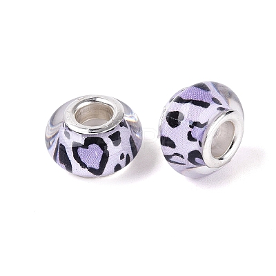 Opaque Resin European Beads RESI-N044-03S-03-1