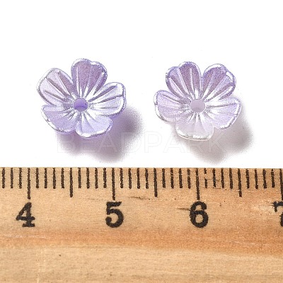 Gradient Color Acrylic Bead Caps OACR-Z028-01D-1