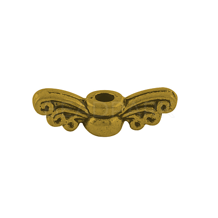 Tibetan Style Alloy Fairy Wing Beads TIBEB-6007-AG-LF-1