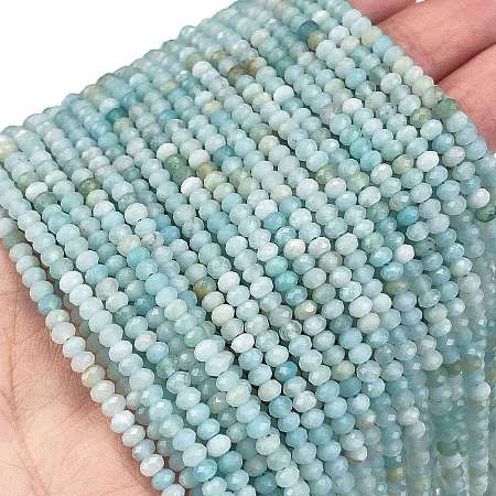 Natural Flower Amazonite Beads Strands G-L587-B06-01-1