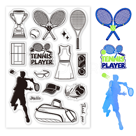 Custom PVC Plastic Clear Stamps DIY-WH0448-0258-1