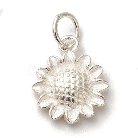 925 Sterling Silver Sunflower Charms STER-K180-03S-1