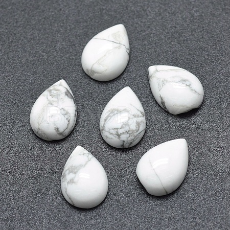 Natural Howlite Cabochons G-P384-N06-1