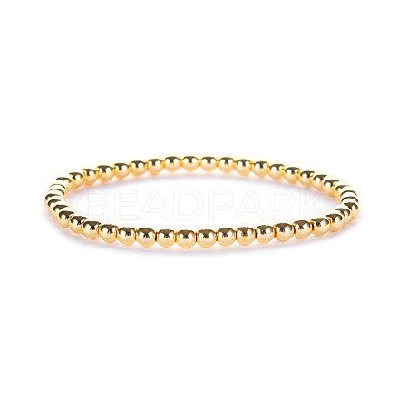 Synthetic Non-magnetic Hematite Beaded Stretch Bracelets for Men Women YP2747-3-1