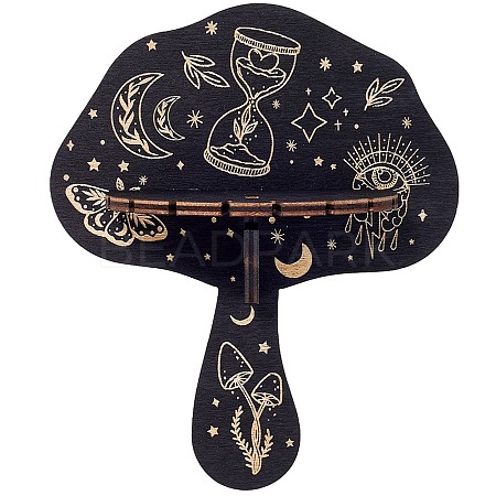 Poplar Wood Dowsing Pendulum Holders AJEW-WH0377-020-1