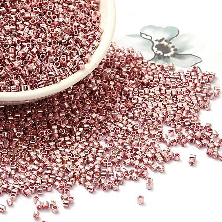 Electroplate Glass Seed Beads SEED-S042-01B-14-1