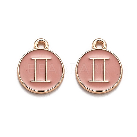 Alloy Enamel Pendants ENAM-S124-01B-11I-1