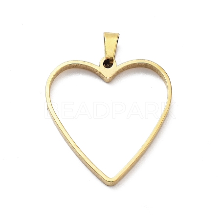 304 Stainless Steel Open Back Bezel Pendants STAS-Z091-05G-09-1