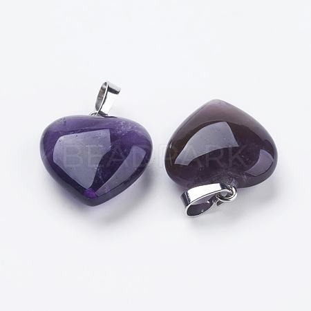 Natural Amethyst Pendants G-E434-03P-1