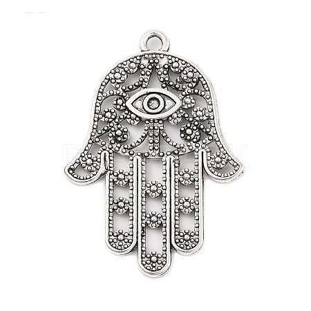 Tibetan Style Alloy Pendants X-TIBEP-ZN60334-AS-FF-1