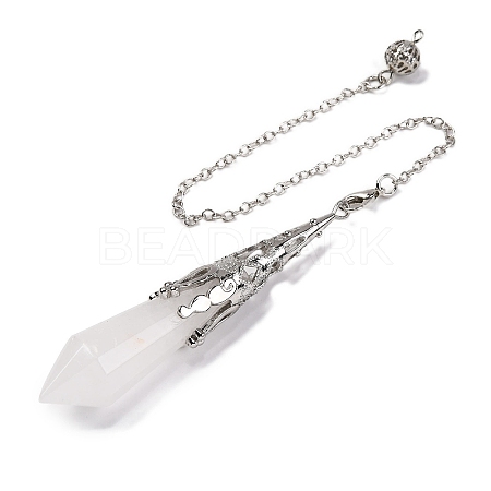 Natural Quartz Crystal Pointed Dowsing Pendulum Big Pendants G-H285-06P-A25-1