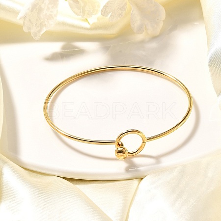 304 Stainless Steel Bangle BJEW-H530-01G-1