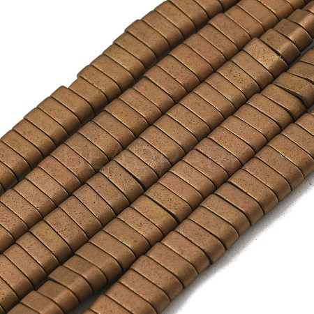 Electroplated Non-magnetic Synthetic Hematite Beads Strands G-C106-B01-13A-1