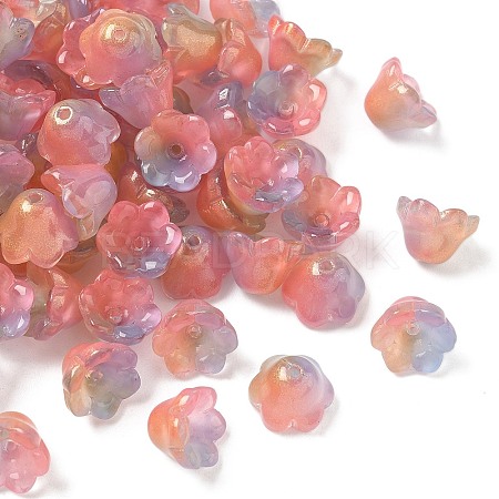 Transparent Glass Beads Caps X-GLAA-B028-01B-1
