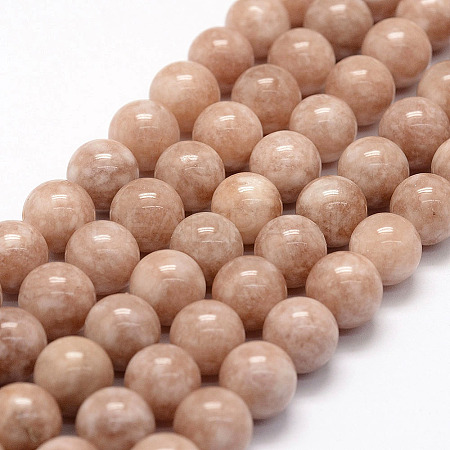 Natural White Jade Beads Strands G-F364-11-12mm-1-1