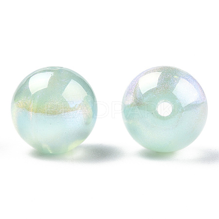 ABS Plastic Imitation Pearl Beads PACR-N013-01B-02-1