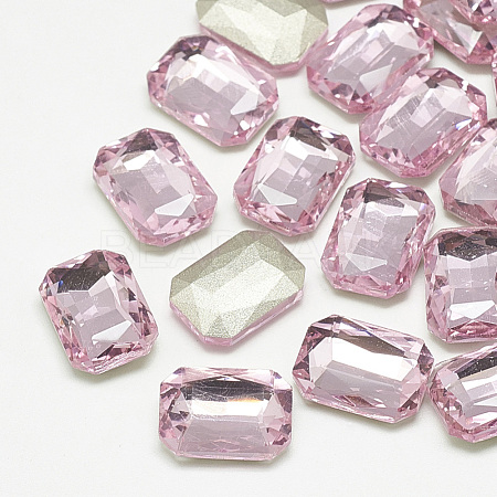 Pointed Back Glass Rhinestone Cabochons RGLA-T079-6x8mm-10-1