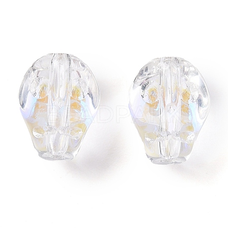 Electroplate Glass Beads Strands EGLA-T021-09C-1