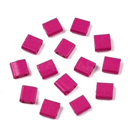 2-Hole Baking Paint Glass Seed Beads LS-SEED-S023-17C-25-1