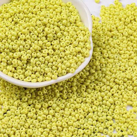 8/0 Baking Paint Glass Seed Beads SEED-M012-02A-48-1