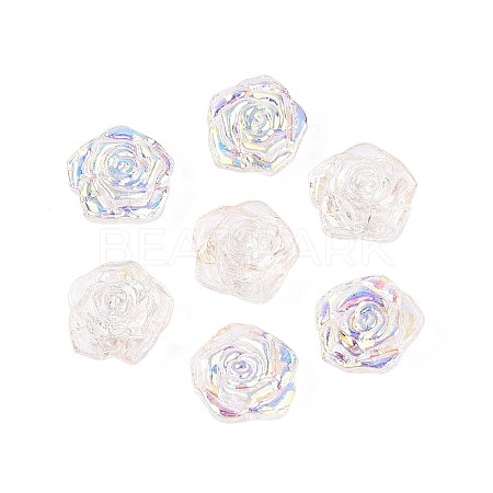 Electroplate Transparent Glass Beads Strands EGLA-N056-02A-01-1