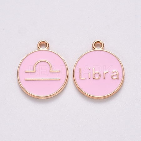 Alloy Enamel Pendants ENAM-S124-01B-09K-1