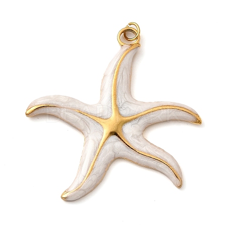 304 Stainless Steel Enamel Pendants STAS-B093-33G-04-1